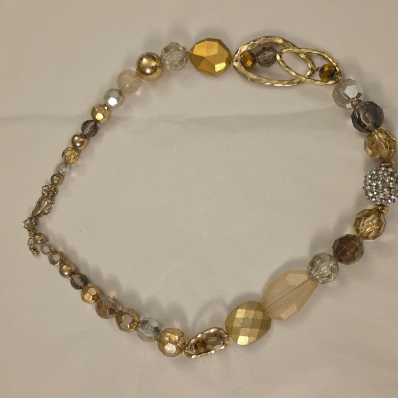 Vintage Multi Bead Geometric Necklace - Picture 1 of 11